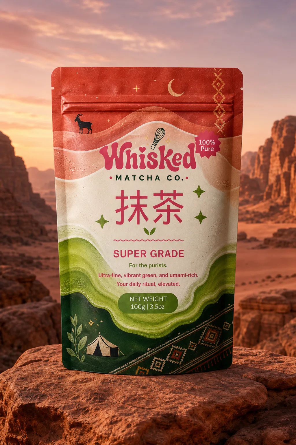 Whisked Daily Matcha Pouch design 2