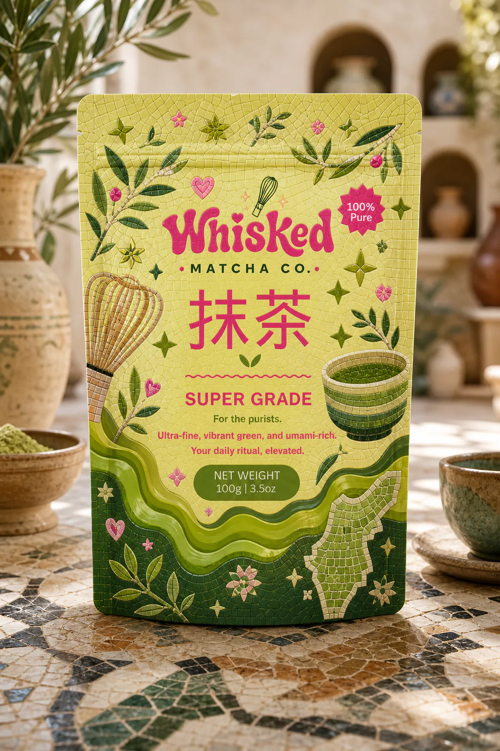 Whisked Daily Matcha Pouch design 4