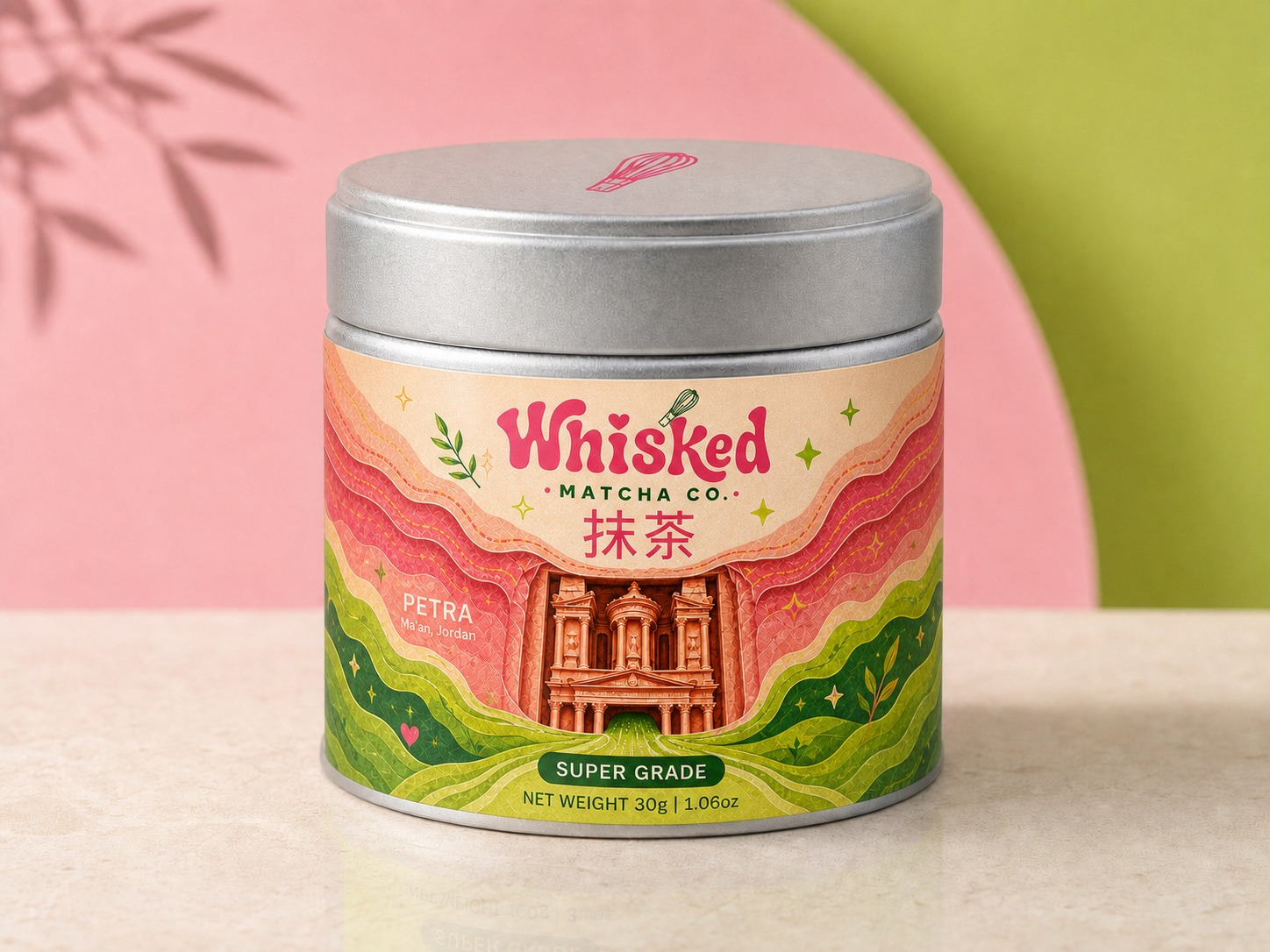 Whisked Petra Matcha 30 gram tin